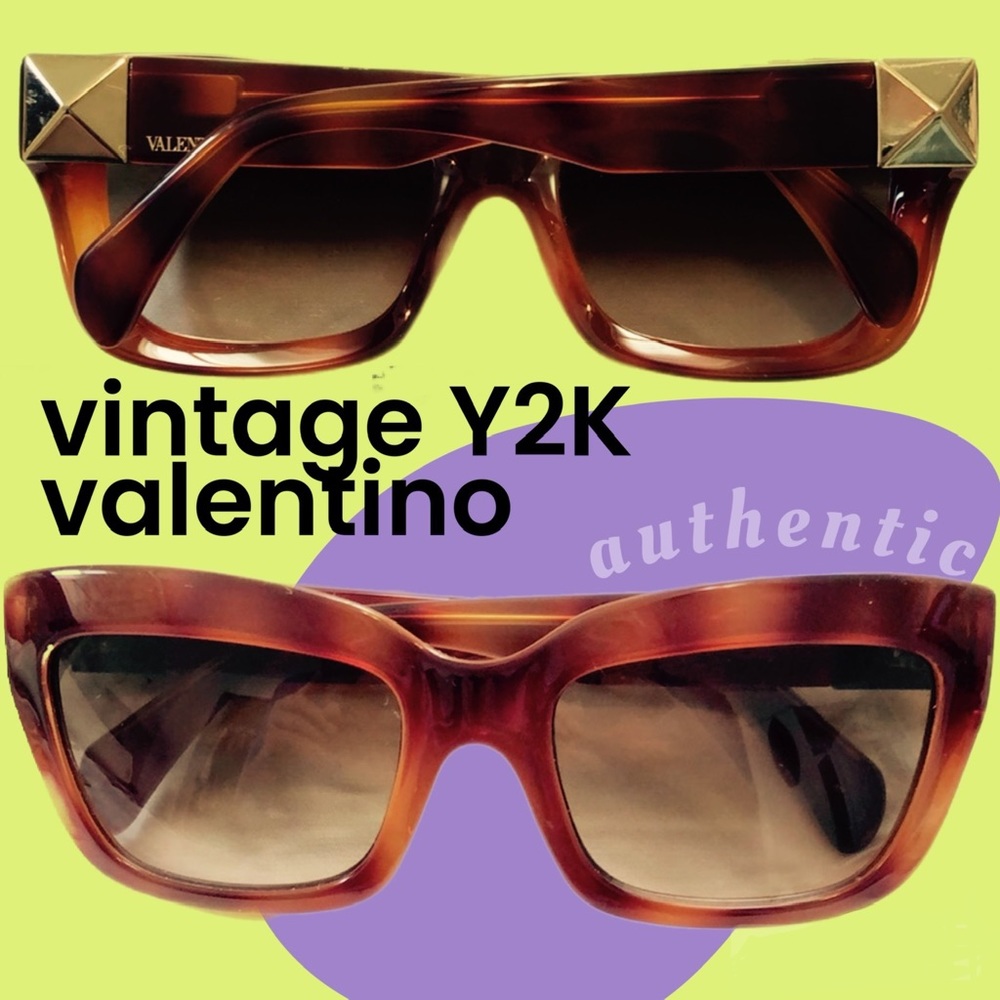 Y2K Valentino Tortoiseshell Rectangle Sunnies!